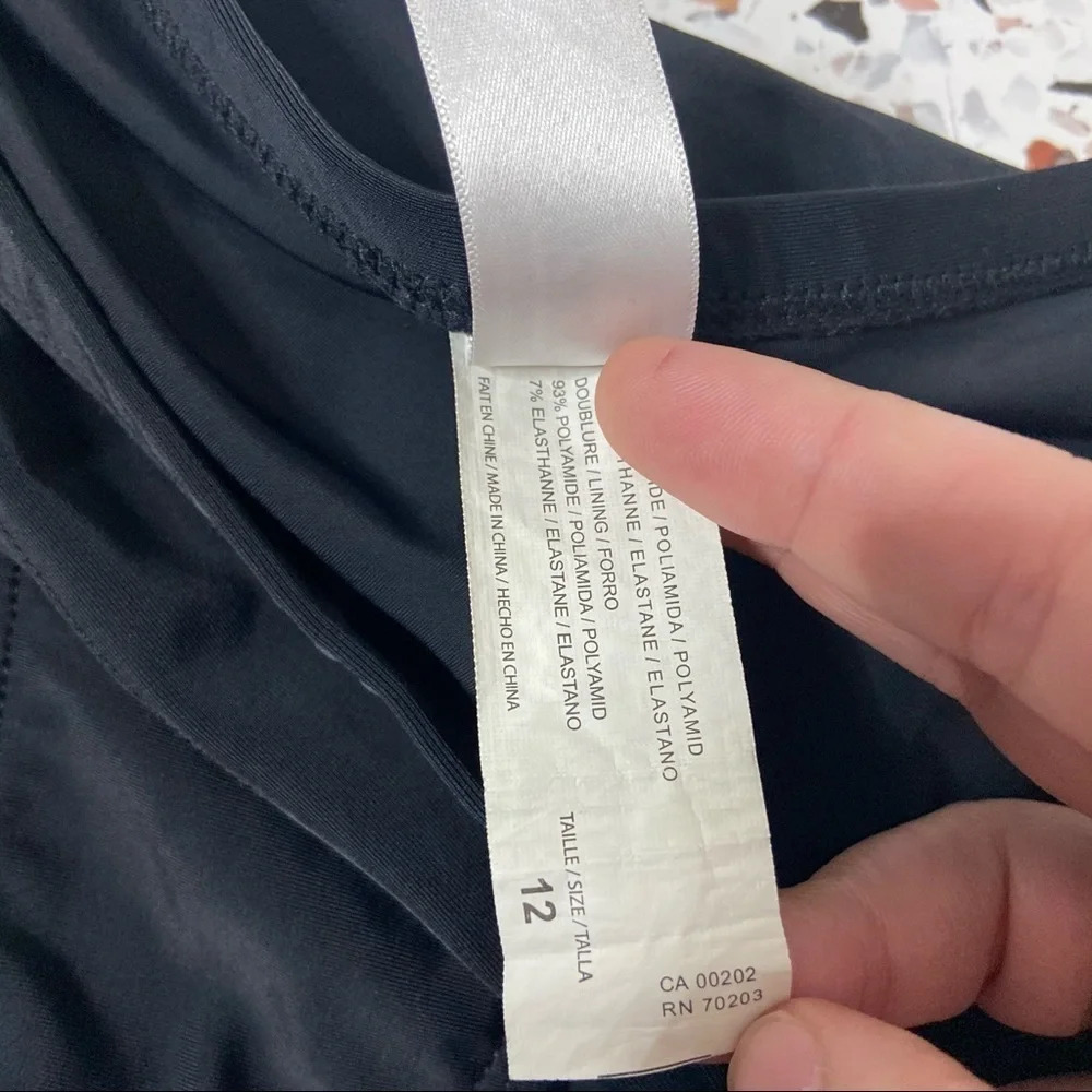 FRENCH RIVIERA | Retro Swim Skirt Minimalist Swimsuit Skort Bottoms Size 12 - Picture 5 of 7